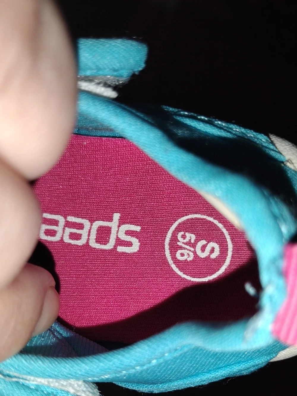 Speedo Kids Water Shoes in Teal with Pink Accents